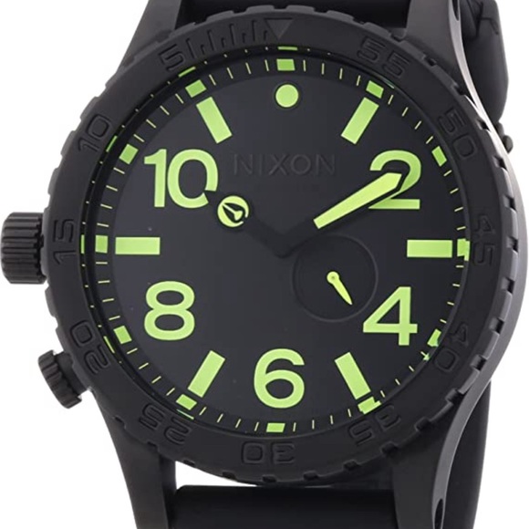 Nixon The 51-30 Black/Neon Green Men’s Watch - Picture 1 of 5